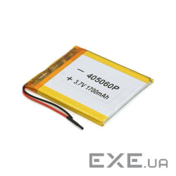 Літій-полімерний акумулятор 4*50*60mm (Li-ion 3.7В 1700мА&middot,год) (405060) ) (405060)