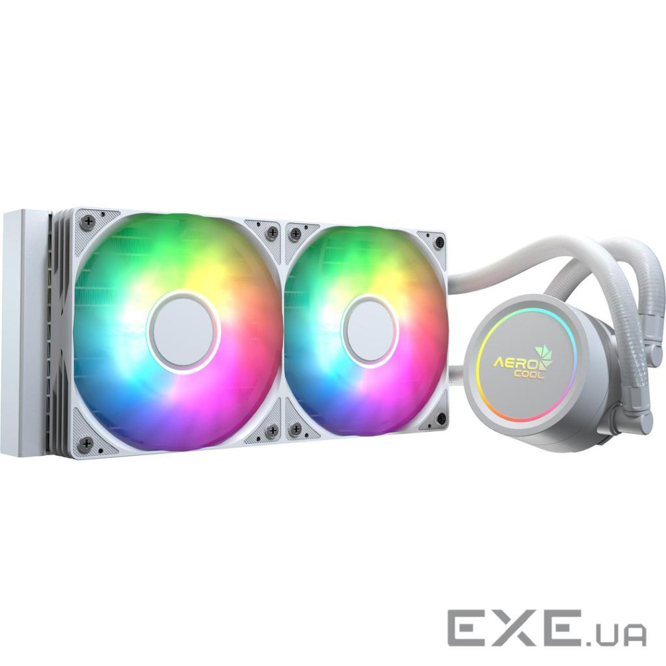 Система водяного охлаждения AeroCool Abyss L240R White (ACLA-AB24117.21), Intel: 1851/1700/1200/115X