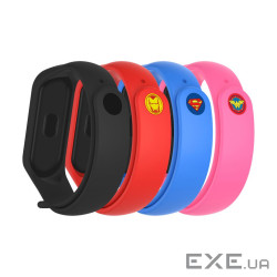 Ремінець до фітнес браслета Armorstandart комплект 4шт Xiaomi Mi Band 4/3 Superhero Editi (ARM77063)