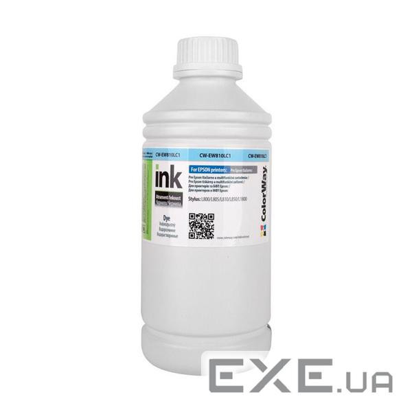 Чорнило ColorWay Epson L800/810/850 1л Light Cyan (CW-EW810LC1)