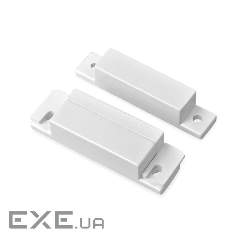 Датчик магнітоконтактний MC-31, 64*12.8*12.8 мм, пластик, білий, під саморіз, шурупи, 10 штук в упак