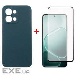 Чохол до мобільного телефона Dengos Carbon + glass Oppo A6 Pro Blue (DG-KM-187)