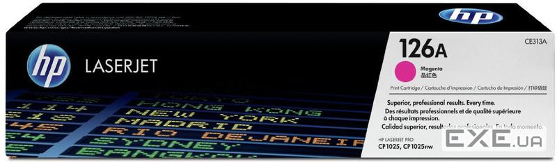 Картридж HP CLJ 126A Magenta, для CP1025 (CE313A)