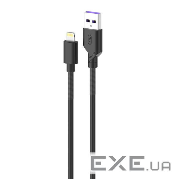 Кабель SkyDolphin S27L Spring Anti-Brake USB - Lightning (M/M), 1 м , Black (SDUSB-000609)