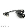 Подовжувач VOLTRONIC USB 2.0 по кручений парі до 50м (RJ-45<->AM+RJ-45<->AF) (YT-EC USB-RJ-45/M+RJ-45)