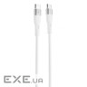 Кабель Proove Light Silicone Type-C to Type-C 60W (1m) white (CCLC60001102)