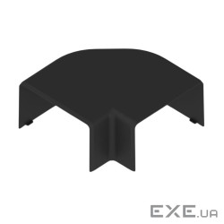 Кут прямий для PK 90х55 D , чорного кольору, Серія PK, ПВХ (8403_FB) (8403_FB)