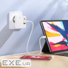 Зарядний пристрій HOCO C115A Header 2xUSB-C PD65W + 1xUSB QC3.0 GaN White (6931474798312)