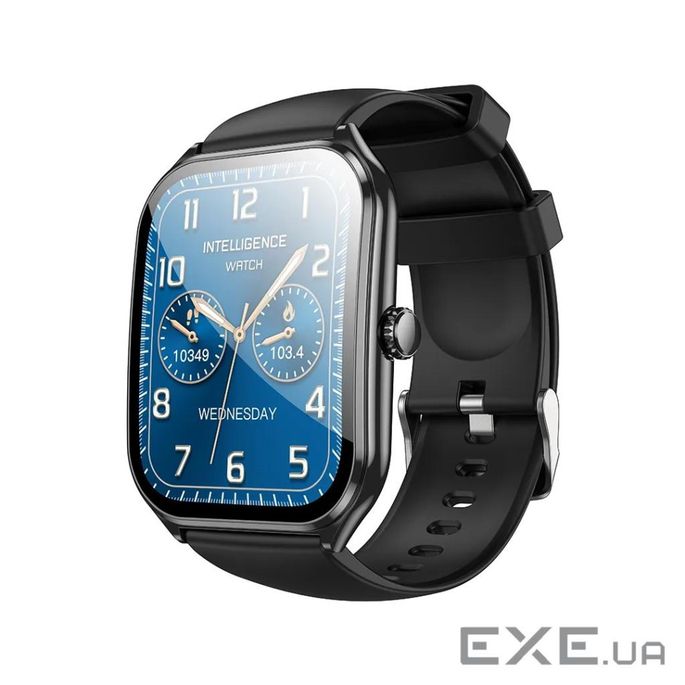 Смарт-годинник HOCO Y28 AMOLED Smart sports watch (call version) Black (6942007648479)