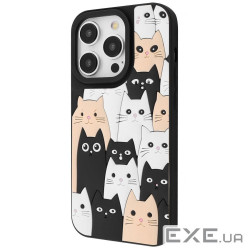 Чехол WAVE Doodle Case iPhone 15 Pro cats (63528 cats)