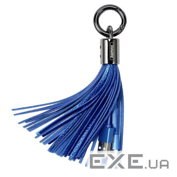 Кабель Remax RC-053 Tassel Ring USB-Lightning, 0.15м , Blue (6954851260165)