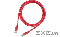 Патч-корд RJ45, UTP 5e, 1.0m, 24AWG, CU, червоний KINGDA KD-PAUT3100RD