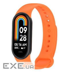 Силіконовий ремінець BeCover для Xiaomi Mi Smart Band 8 Orange (709407)