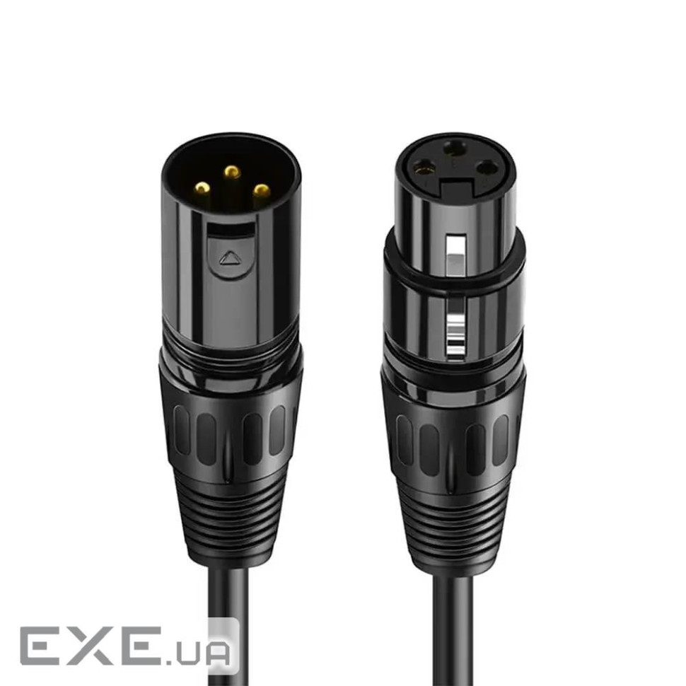 Микрофонный кабель Cabletime PRO XLR 3P XLR Male to Female 3м Black (CF24N)