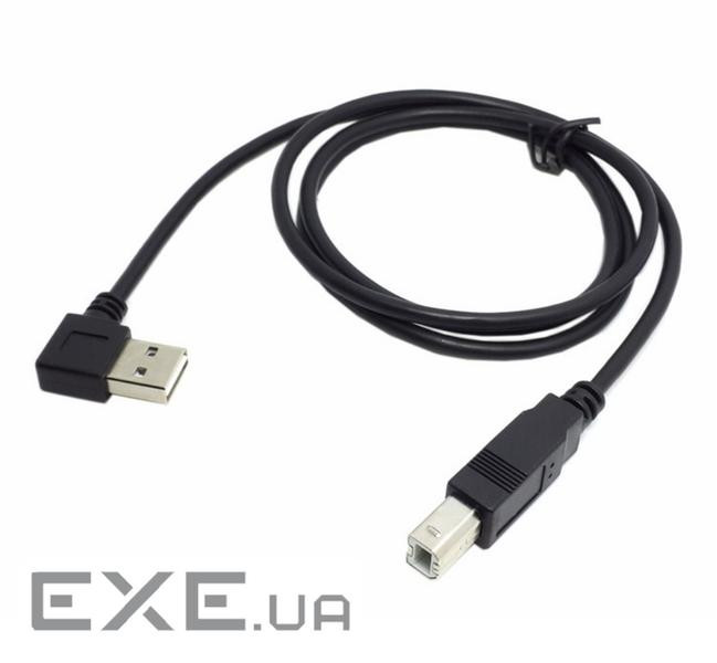 Кабель RITAR USB 2.0 AM/BM, 3.0m, кутовий 90, чорний (YT-AM/BM90-3.0B) (YT-AM/B  (YT-AM/BM90°-3.0B)