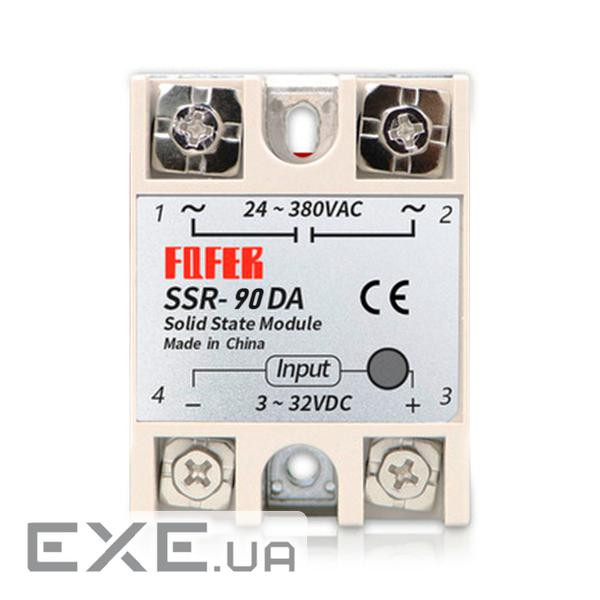 Твердотільні реле FQFER SSR-90DA 100А 24-380VAC 24-380VAC