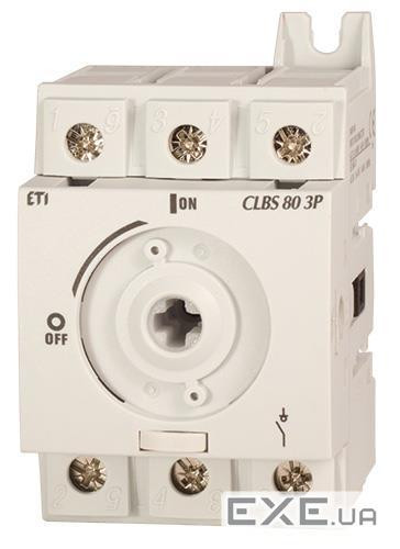 Вимикач навантаження ETI CLBS 80 3P (без рукоятки, 80A, "1-0") (4661404)
