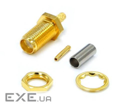 Роз&apos,єм SMA Female під обтиск на кабель RG-316 / RG-188 / RG-174 / LMR100 / SFF50 ціна (YT42266)