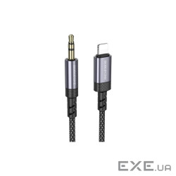 Перехідник BOROFONE BL24 Graceful digital audio conversion cable iP Metal Grey (6941991118975)