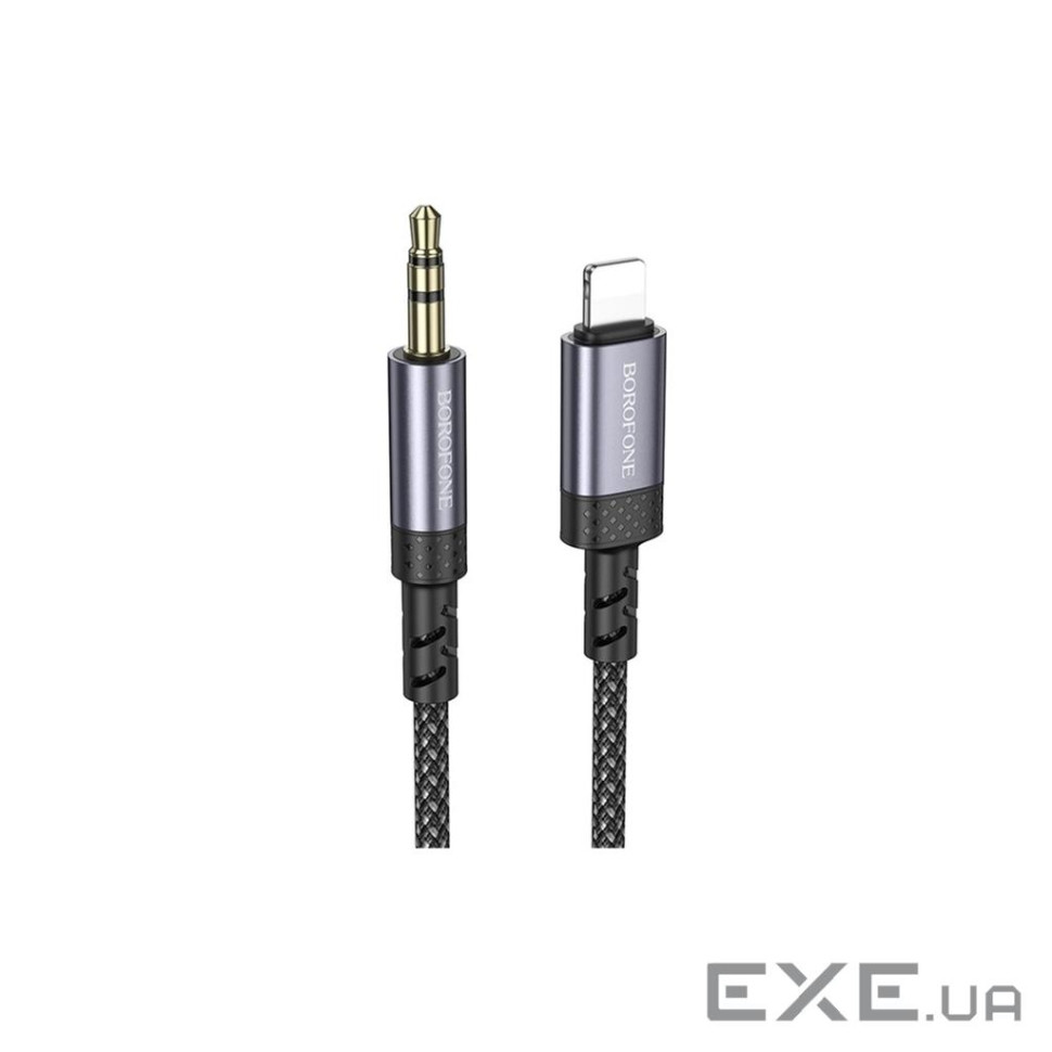 Перехідник BOROFONE BL24 Graceful digital audio conversion cable iP Metal Grey (6941991118975)