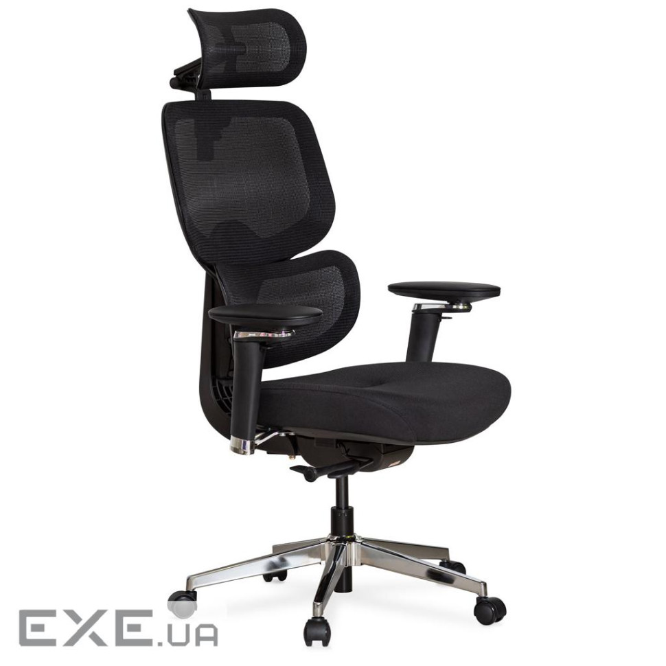 Офісне крісло Mealux D2 Air Fabric Black (HF-D2 F/B)