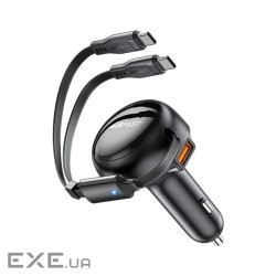 Зарядний пристрій Acefast 3xUSB 53W (2xUSB-C+USB-A) + cable USB-C 2in1 B13 (6974316282921)