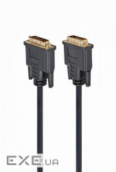 Кабель мультимедійний DVI to DVI 24+1pin, 4.5m Cablexpert (CC-DVI2-BK-15)