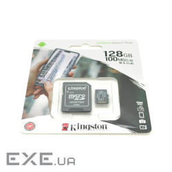 Карта пам&apos,яті Kingston Canvas microSDHC Class 10 UHS-I U3 A2 V30, 128GB (microSDHC-KnCs / 128)