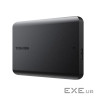 Toshiba External Hard Drive Canvio Basics Excl (2.5 " 2TB, USB3.2 Gen 1, Black) (HDTB520MK3AA)
