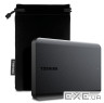 Портативний жорсткий диск TOSHIBA Canvio Basics 2022 2TB USB3.2 Black (HDTB520MK3AA)