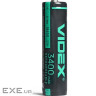 Акумулятор 18650 3400mAh Li-Ion, protect, color box/1шт Videx (18650-P/3400/1CB)