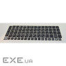 Наклейка на клавіатуру BestKey непрозора чорна, 68, срібляста (BK13SIL/021)
