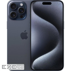 Мобільний телефон Apple iPhone 15 Pro 256Gb eSim (Grade B) Blue Titanium USED (iP15Pr2eBuT_B)