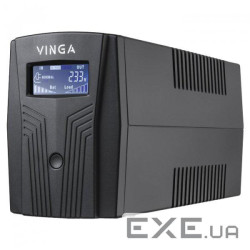 Джерело безперебійного живлення Vinga LCD 800VA plastic case with USB (VPC-800PU)