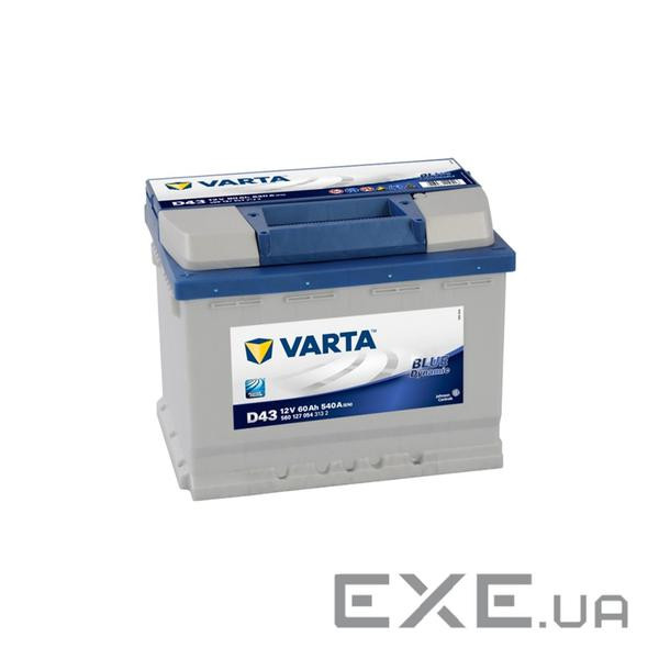 Акумулятор автомобільний Varta 60Аг Blue Dynamic D43 (560127054)