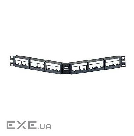 Panduit Рамка для набірної 19" патч-панелі, 24 п. 1U кутова (CPPLA24WBLY) (CPPLA24WBLY)