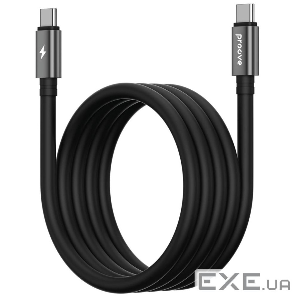 Кабель Proove Magneto Type-C to Type-C 60W (1m) black (CCMA60002201)
