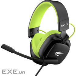 Навушники Havit H2048U USB 7.1 Black/Green (6939119034078)