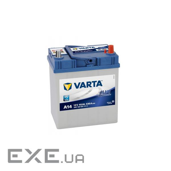 Акумулятор автомобільний Varta Blue Dynamic 40Аh без нижн. бурта (540126033)