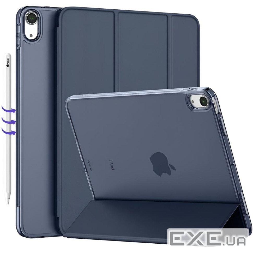 Чохол до планшета BeCover Tri Fold Hard Apple iPad Air 11" M4 2026 Deep Blue (715243)