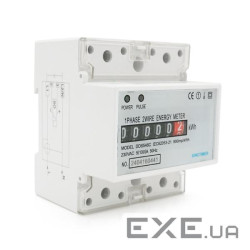 Однофазний електричний лічильник DDS546C, на DIN-рейку 4P, 220 В, 100 А, однотарифний