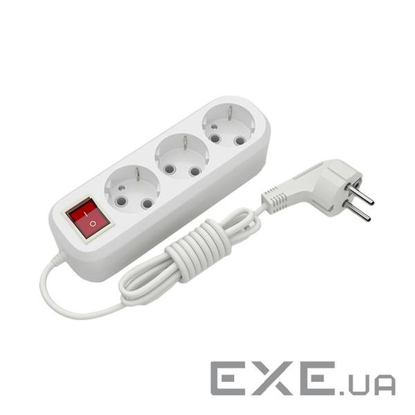 Мережевий подовжувач Electrum C-ES-1795 3.0m, 5 троянд , white