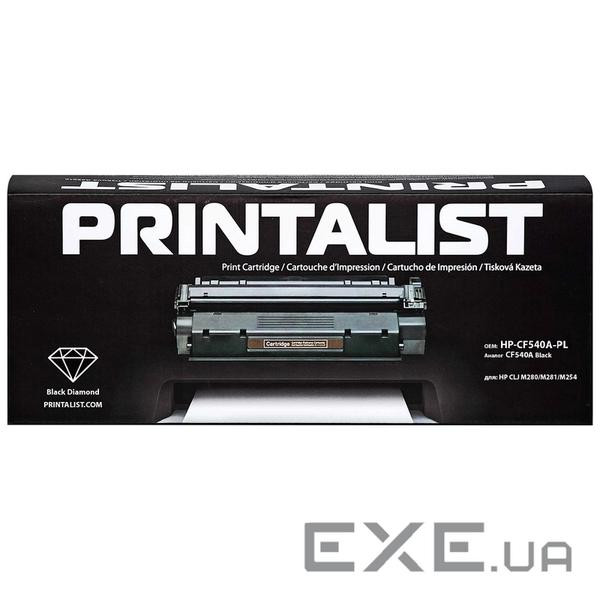 Картридж Printalist HP CLJ M280/M281/M254 CF540A Black (HP-CF540A-PL)