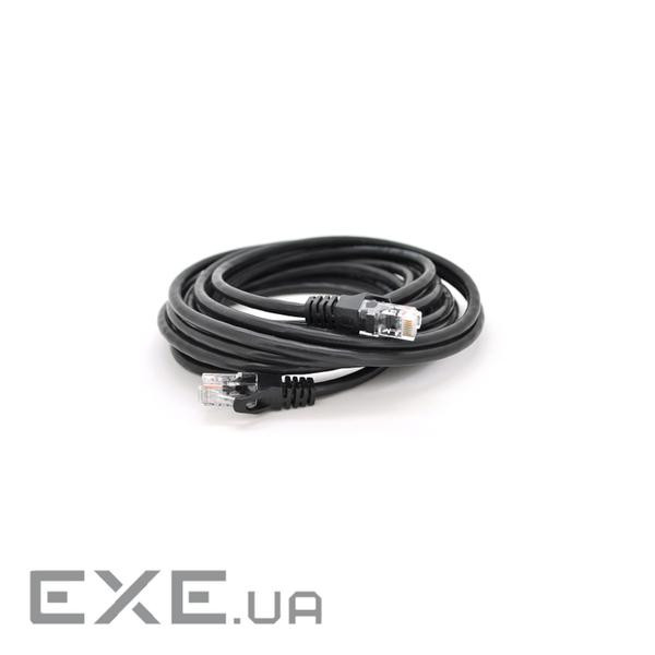Патч-корд литий RITAR, UTP, RJ45, Cat.6, 15m, чорний, Cu (мідь) ) (PCR-CU6/15BK)
