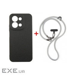 Чохол до мобільного телефона Dengos Case + Cross-body Strap Xiaomi Redmi 15C Black+G (DG-KM-CCRB-47)