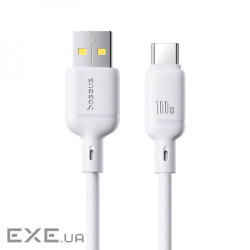 Кабель Baseus Silky Series Fast Charging Type-C 100W (1m) white (P10377703213-00)