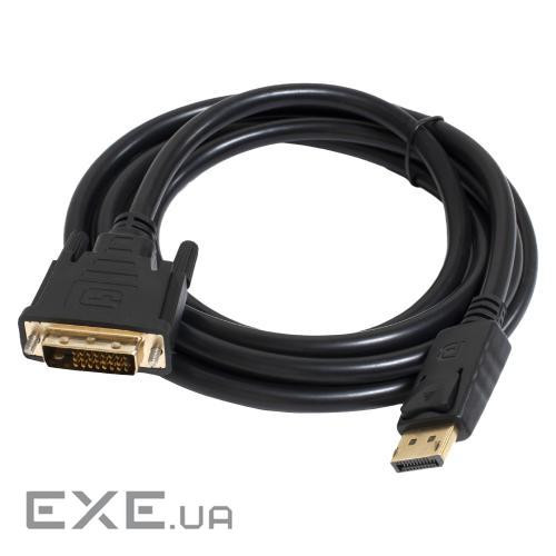 Кабель DisplayPort - DVI 1.8 м Patron, Black (PN-MUL-DP-DVI-18) (CAB-PN-MUL-DP-DVI-18)