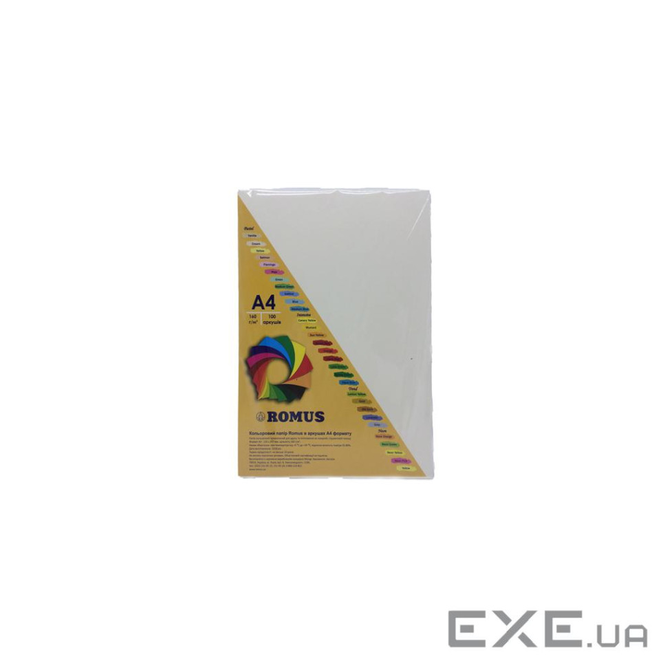 Папір Romus A4 160 г/м2 100sh Ivory (R51451)