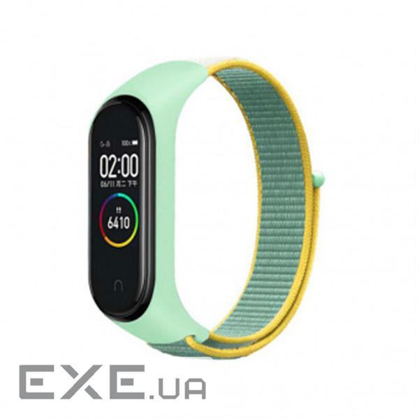 Ремінець BeCover Nylon Style для Xiaomi Mi Smart Band 5/Mi Smart Band 6 Green/Yellow (705420)