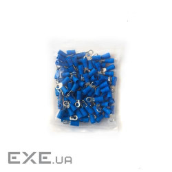 Накінечник кабельний кільцевий з ізоляцією 1.5-2.5мм.кв під болт 4 100шт (087616)